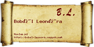 Bobál Leonóra névjegykártya